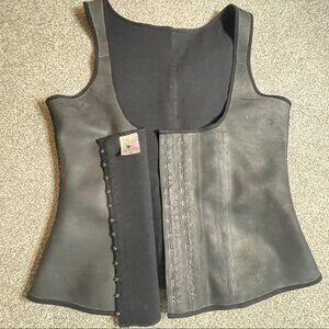 Thermal Waist Clincher Corset Vest Pretty Girl Curves Hook Latex Vest Size 44